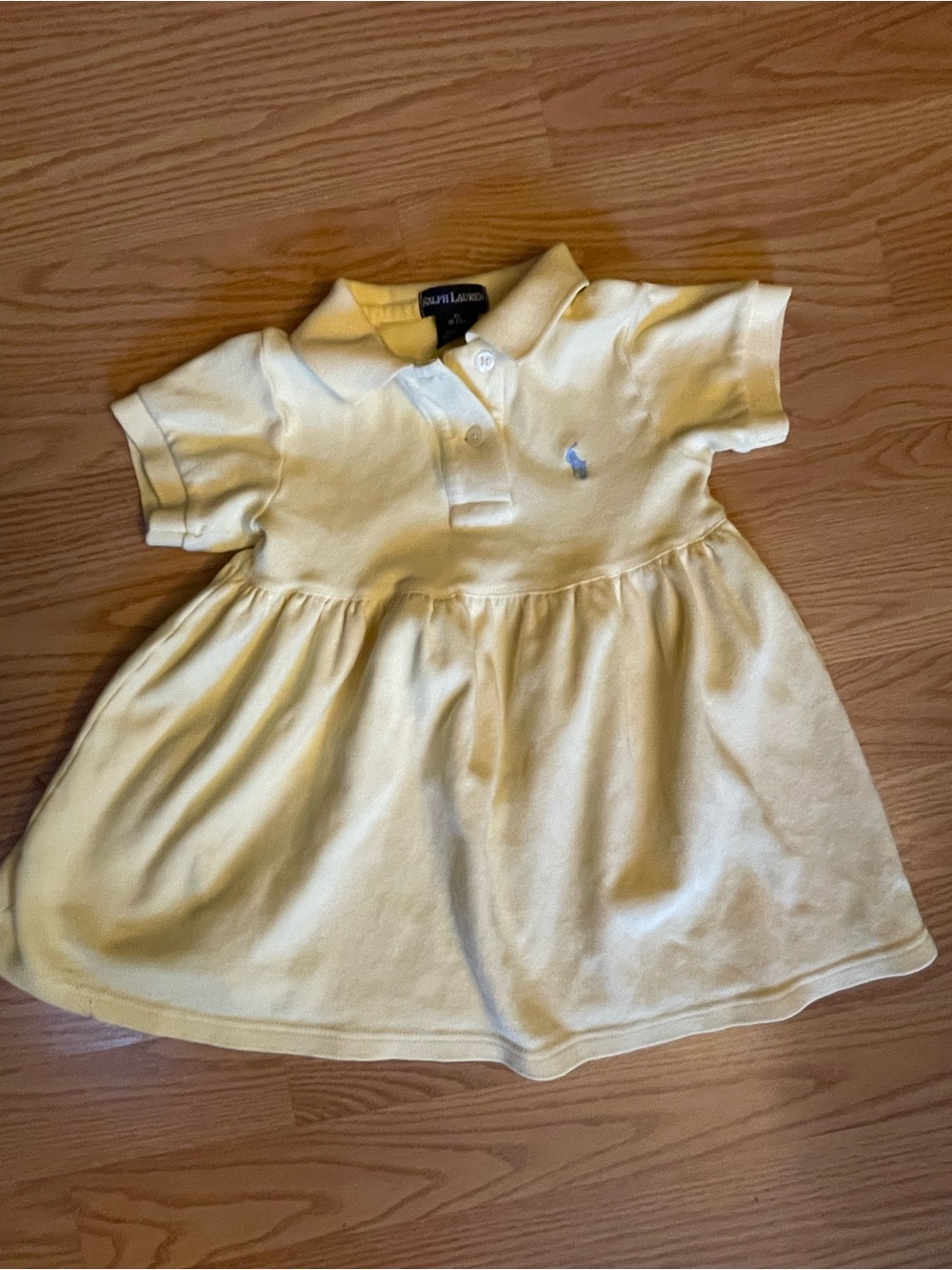 Ralph Lauren Pale Butter Yellow Polo Dress for Kids